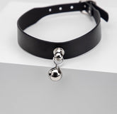 Silver bell collar&leash